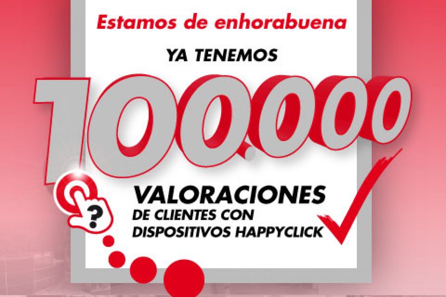 Happyclick alcanza las 100.000 valoraciones de clientes, con sus dispositivos