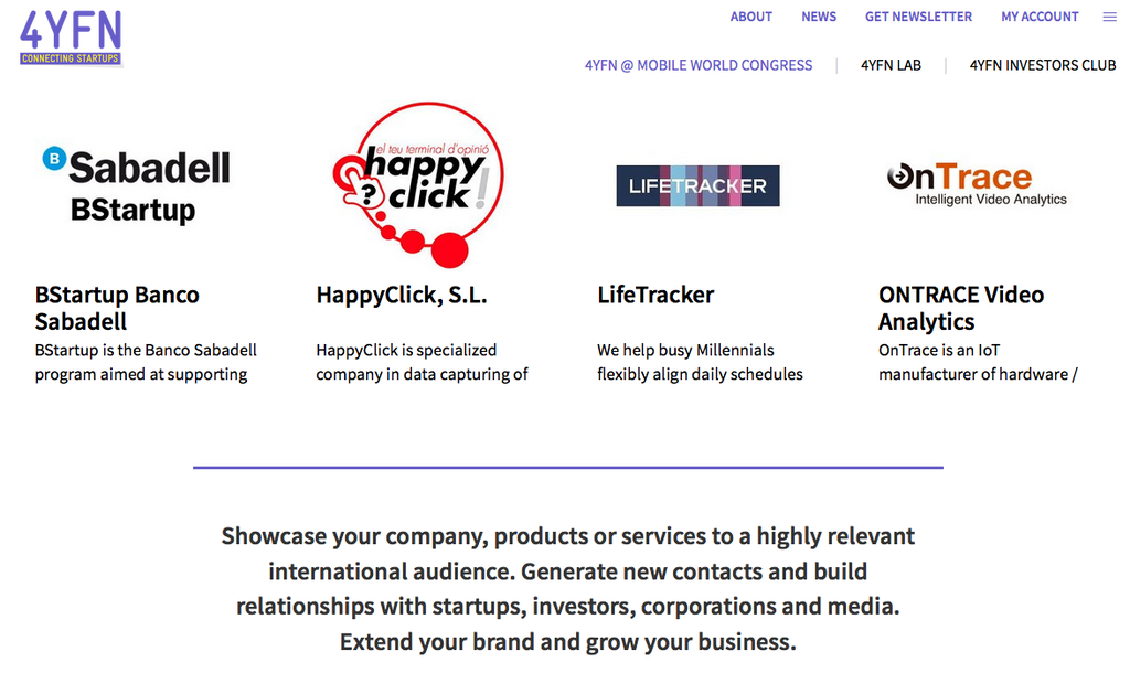 Happyclick is a exhibitor in @4YFN_MWC on 22-24 february in Bcn
